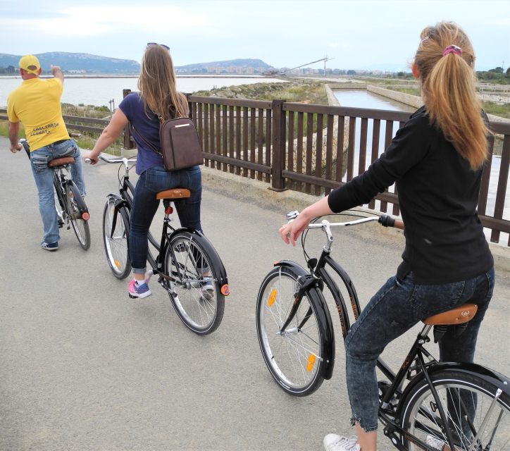 Cagliari: Bike Tour in the Flamingo Oasis - The 15-minute viewpoint break