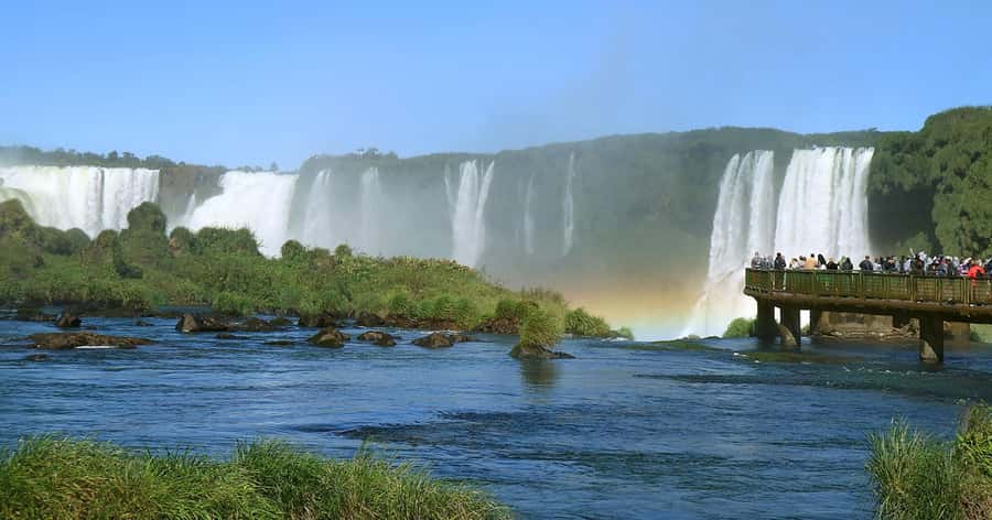 Explore the Falls, Bird Park and Macuco Safari - The Macuco Safari boat ride under the falls