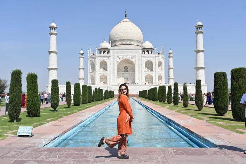 From Agra: Taj Mahal, Fatehpur Sikri & Bird Safari Tour - Fatehpur Sikri and its red sandstone courtyards