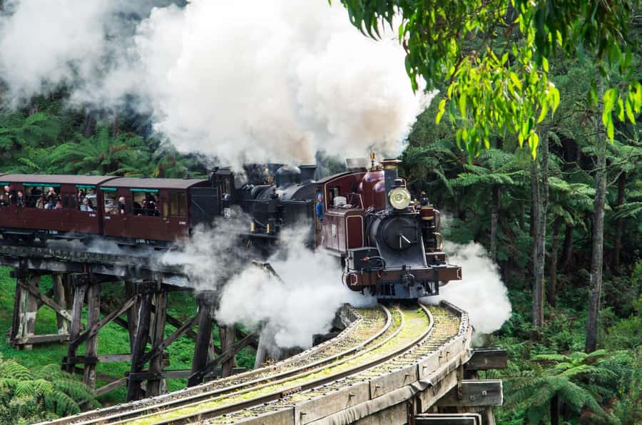 From Melbourne: Puffing Billy and Penguin Parade Combo Tour - Setting out from Melbourne CBD