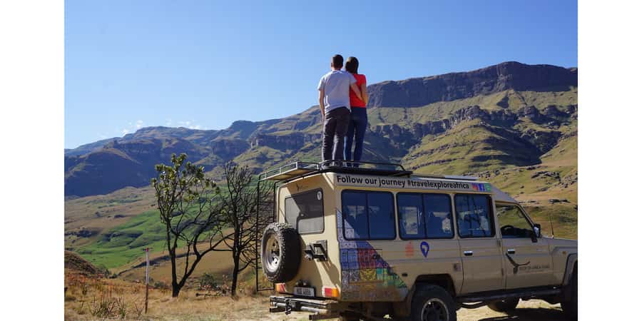 From Underberg: Sani Pass Birding Tour with Birding Guide - Leaving Himeville for the Sani Pass climb