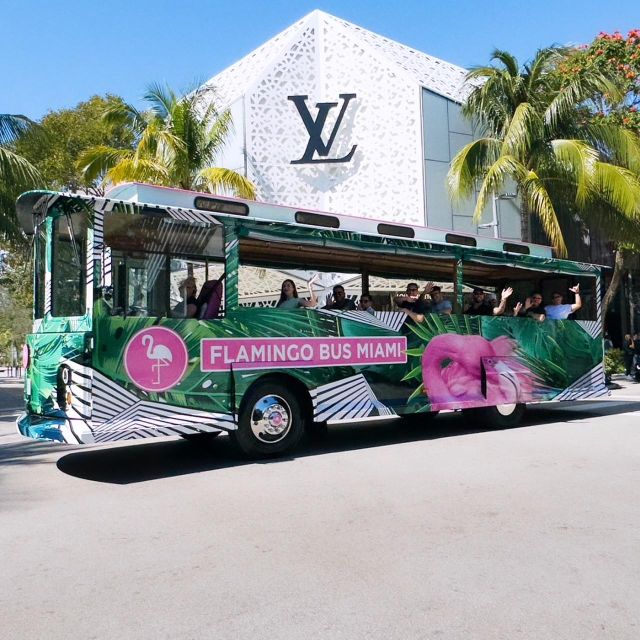 Miami Bus Tour Flamingo Open Air Trolley Bus Tours City Tour - South Beach and the Art Deco streets
