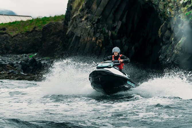 Puffin Jet ski tour in Reykjavík - Passing Harpa and Reykjavík’s waterfront