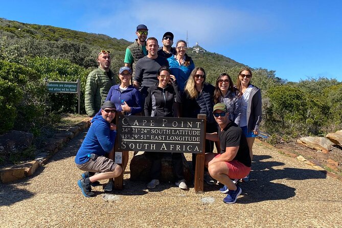 Table Mountain,Cape Point & Penguins Shared Tour, From Cape Town - The Cape of Good Hope sign is a classic photo stop