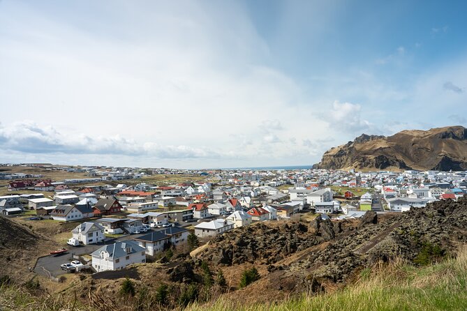 Vestmannaeyjar, Puffins & Volcanoes Small Group Day Tour - Skansinn, the harbor, and a Norse-style church